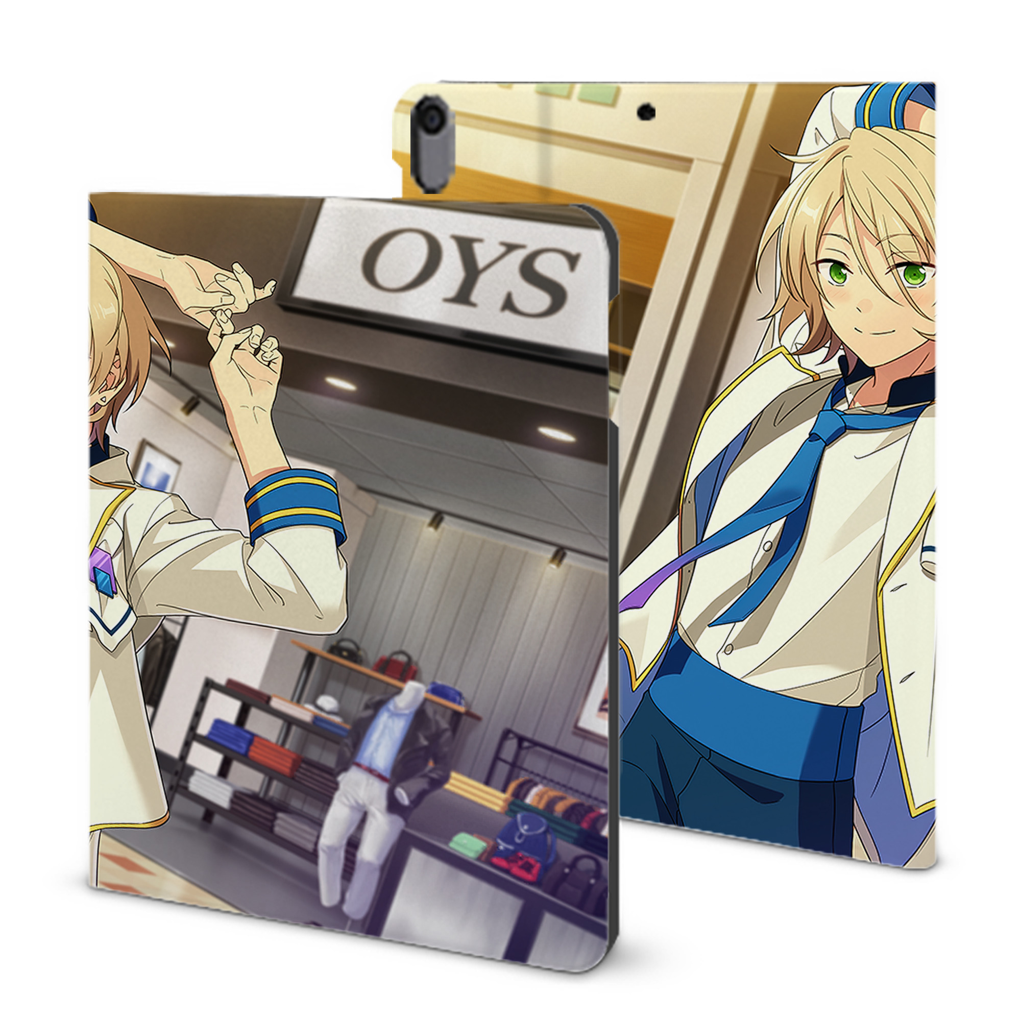 （画像用） あんさんぶるスターズ! Ensemble Stars IPad ケース ブック型 PUレザー TPU 耐衝撃 軽量 薄型 ペン収納なし 全面保護 IPad 各モデル対応